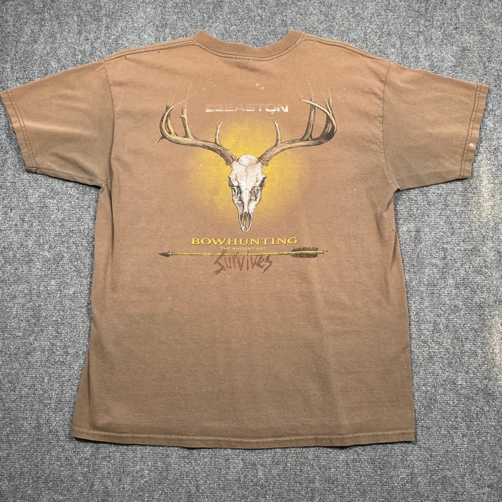 Easton Bowhunting Survivors T Shirt Men's Brown‎ Graphic Tee XL